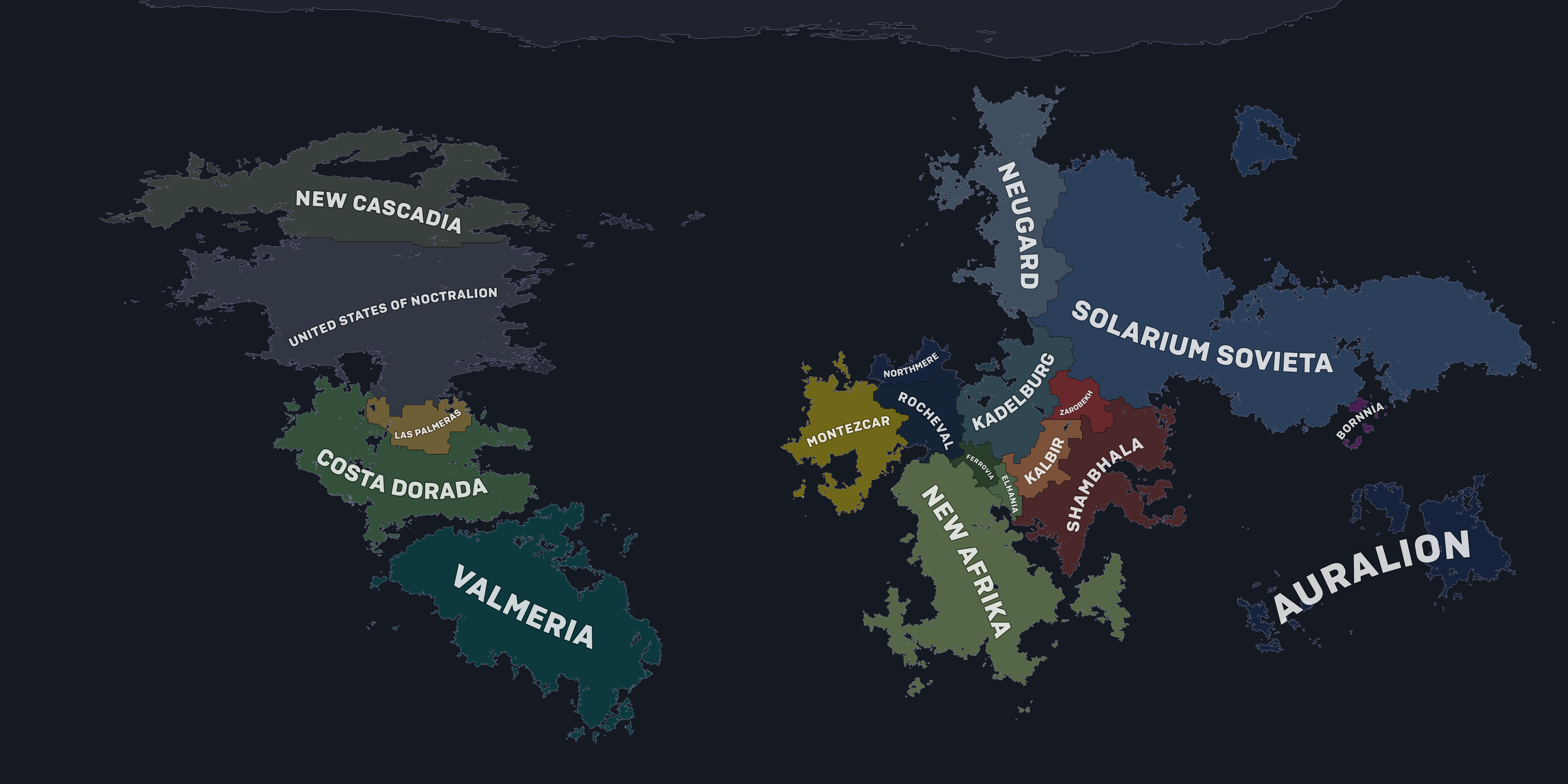 Political Map of Noctyra